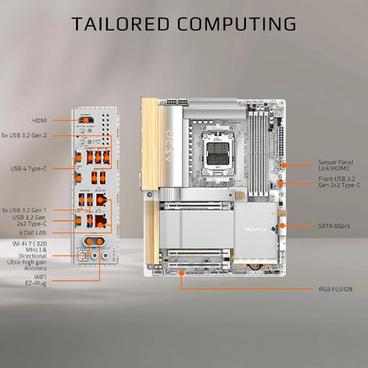 Gigabyte X870E AERO X3D WOOD Motherboard - Microcenter India.
