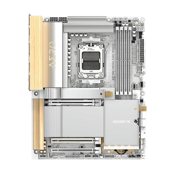Gigabyte X870E AERO X3D WOOD Motherboard - Microcenter India.
