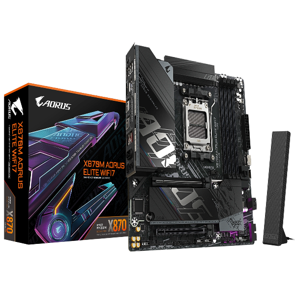 Gigabyte X870M AORUS ELITE WIFI7 DDR5 Motherboard - Microcenter India.