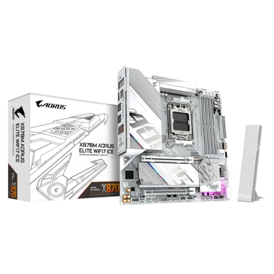 Gigabyte X870M AORUS ELITE WIFI7 ICE AMD AM5 Motherboard - Microcenter India.