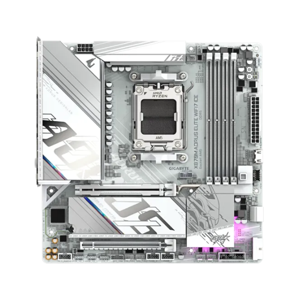Gigabyte X870M AORUS ELITE WIFI7 ICE AMD AM5 Motherboard - Microcenter India.