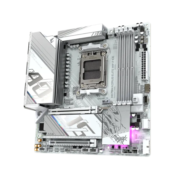 Gigabyte X870M AORUS ELITE WIFI7 ICE AMD AM5 Motherboard - Microcenter India.