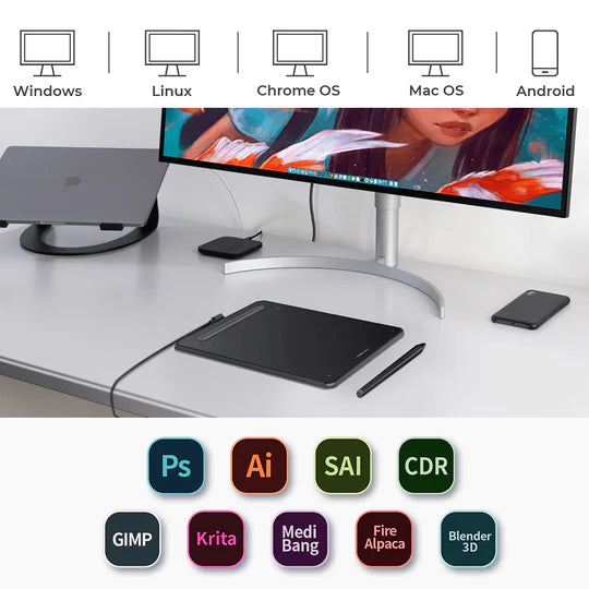 XP Pen Deco MW Pen Tablet – Microcenter India