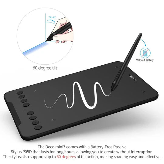 XP Pen Deco Mini 7 V3 Pen Tablet  Microcenter India