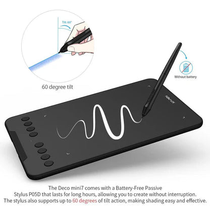 XP Pen Deco Mini 7 V3 Pen Tablet  Microcenter India