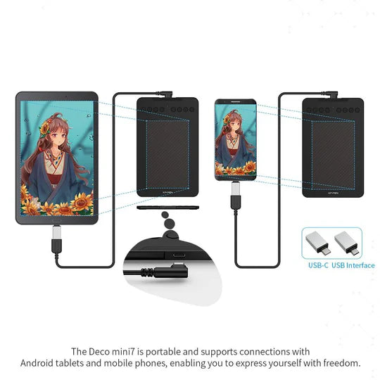 XP Pen Deco Mini 7 V3 Pen Tablet  Microcenter India