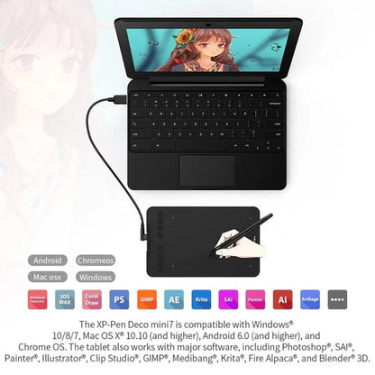 XP Pen Deco Mini 7 V3 Pen Tablet  Microcenter India