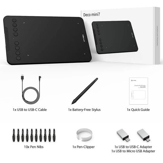 XP Pen Deco Mini 7 V3 Pen Tablet  Microcenter India