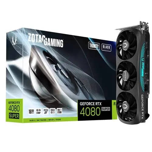 ZOTAC GAMING GeForce RTX 4080 SUPER Trinity Black Edition 16GB Graphic Card  Microcenter India
