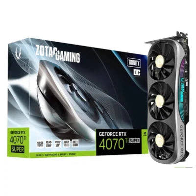 ZOTAC Gaming GeForce RTX 4070 Ti SUPER Trinity OC 16GB GDDR6X Graphics Card  Microcenter India
