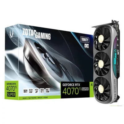 ZOTAC Gaming GeForce RTX 4070 Ti SUPER Trinity OC 16GB GDDR6X Graphics Card  Microcenter India