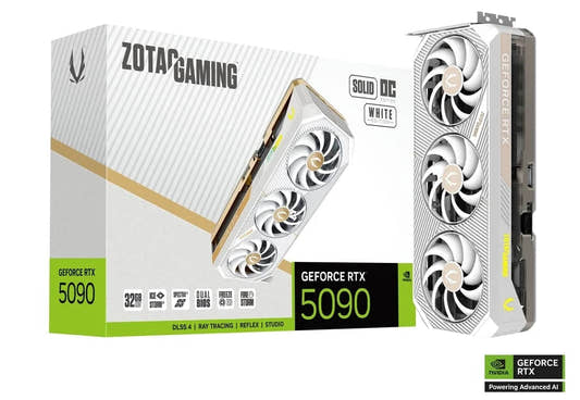 ZOTAC Gaming GeForce RTX 5090 SOLID OC White Edition Graphics Card  Microcenter India
