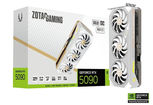 ZOTAC Gaming GeForce RTX 5090 SOLID OC White Edition Graphics Card