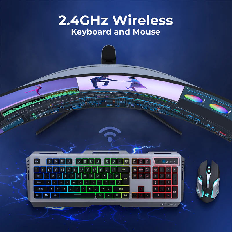 Zebronics Transformer Pro Keyboard &amp; Mouse Combo Black  Microcenter India