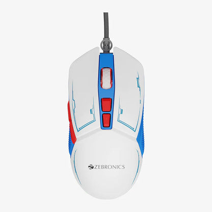 Zebronics Astro Wired Mouse White  Microcenter India