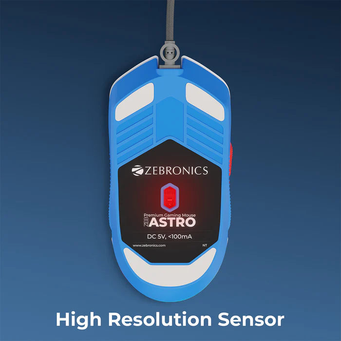 Zebronics Astro Wired Mouse White  Microcenter India