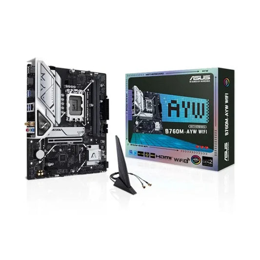 Asus B760M-AYW WIFI Motherboard,asus motherboard,wifi motherboard,gaming motherboard,b760m,am5 motherboard,ddr5 motherboard,asus motherboard,asus b760m ayw wifi