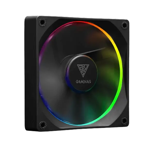 Gamdias Aeolus M3-1204R - 120mm PWM ARGB Cabinet Fan (Four Pack)  Microcenter India