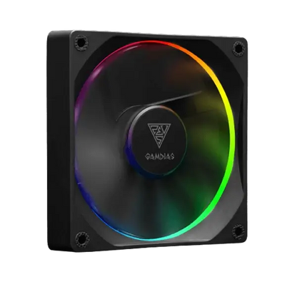 Gamdias Aeolus M3-1204R - 120mm PWM ARGB Cabinet Fan (Four Pack)  Microcenter India