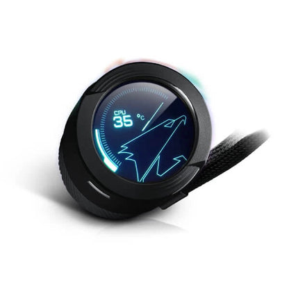 Gigabyte Aorus Waterforce X 360 ARGB CPU Liquid Cooler  Microcenter India