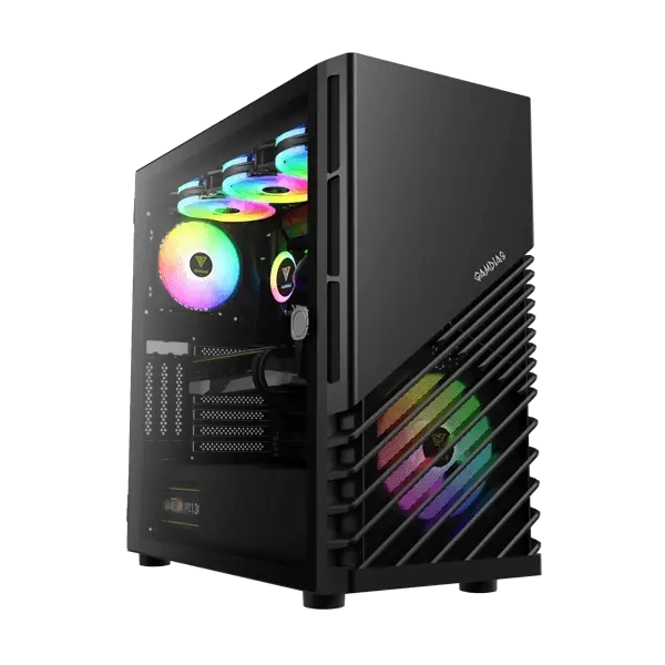 Gamdias Argus M4 ARGB (ATX) Mid Tower Cabinet (Black)  Microcenter India