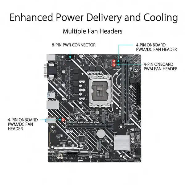 Asus Prime H610M-E D4 Motherboard  Microcenter India