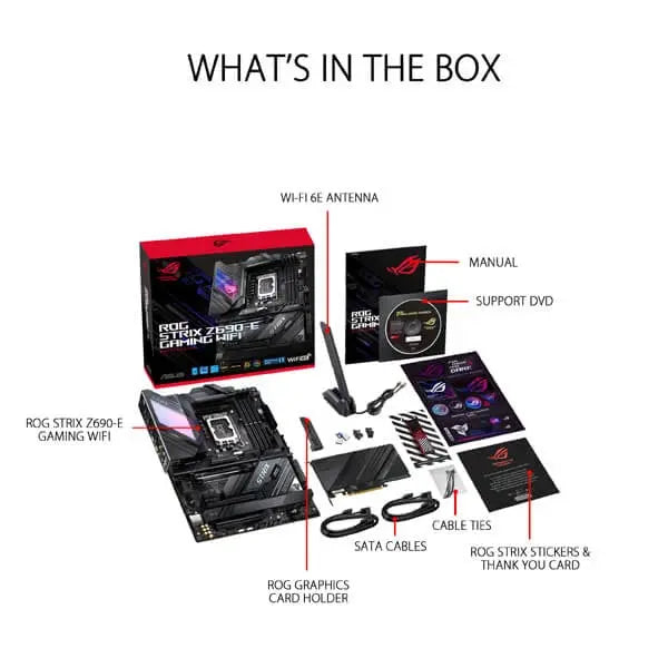 Asus ROG Strix Z690-E Gaming WIFI Motherboard  Microcenter India