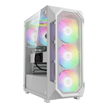 Gamdias Aura GC1 Elite V2 ARGB (ATX) Mid Tower Cabinet White  Microcenter India