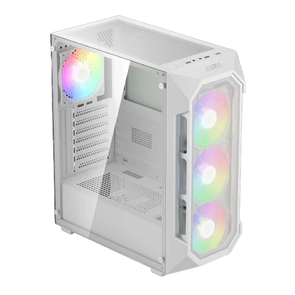 Gamdias Aura GC1 Elite V2 ARGB (ATX) Mid Tower Cabinet White  Microcenter India