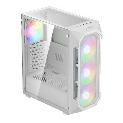 Gamdias Aura GC1 Elite V2 ARGB (ATX) Mid Tower Cabinet White  Microcenter India
