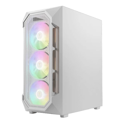 Gamdias Aura GC1 Elite V2 ARGB (ATX) Mid Tower Cabinet White  Microcenter India