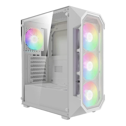 Gamdias Aura GC1 Elite V2 ARGB (ATX) Mid Tower Cabinet White  Microcenter India