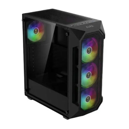 Gamdias Aura GC1 Elite (ATX) Mid Tower Cabinet (Black)  Microcenter India