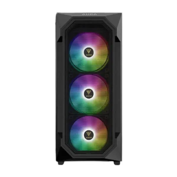Gamdias Aura GC1 Elite (ATX) Mid Tower Cabinet (Black)  Microcenter India