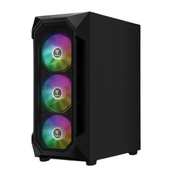 Gamdias Aura GC1 Elite (ATX) Mid Tower Cabinet (Black)  Microcenter India