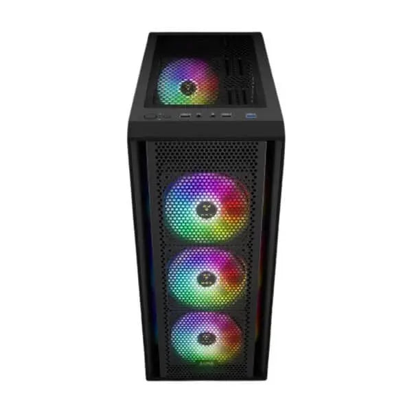 Gamdias Aura GC2 Elite (ATX) Mid Tower Cabinet (Black)  Microcenter India