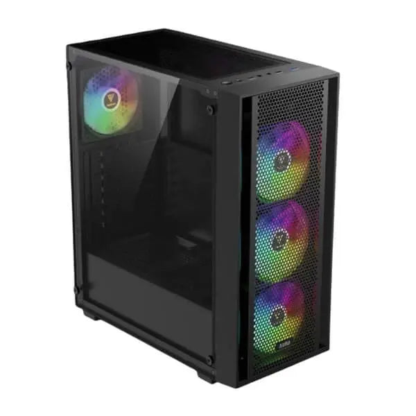 Gamdias Aura GC2 Elite (ATX) Mid Tower Cabinet (Black)  Microcenter India