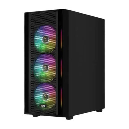 Gamdias Aura GC2 Elite (ATX) Mid Tower Cabinet (Black)  Microcenter India