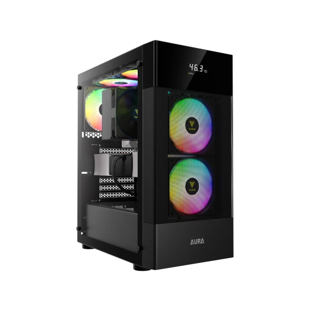 Gamdias Aura GC5 ARGB Mid Tower Cabinet  Microcenter India