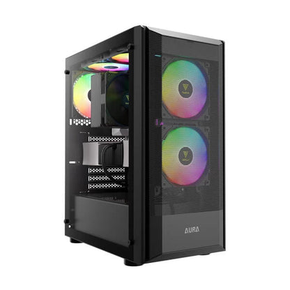 Gamdias Aura GC6 ARGB (ATX) Mid Tower Cabinet Black  Microcenter India