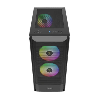 Gamdias Aura GC6 ARGB (ATX) Mid Tower Cabinet Black  Microcenter India