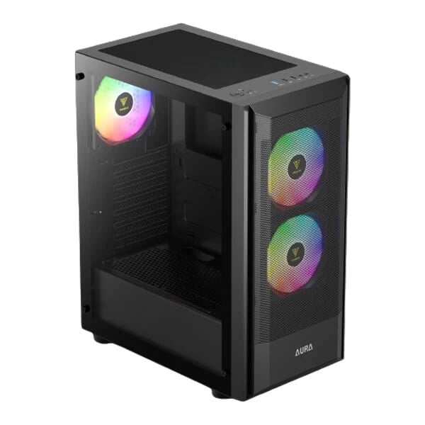 Gamdias Aura GC6 ARGB (ATX) Mid Tower Cabinet Black  Microcenter India