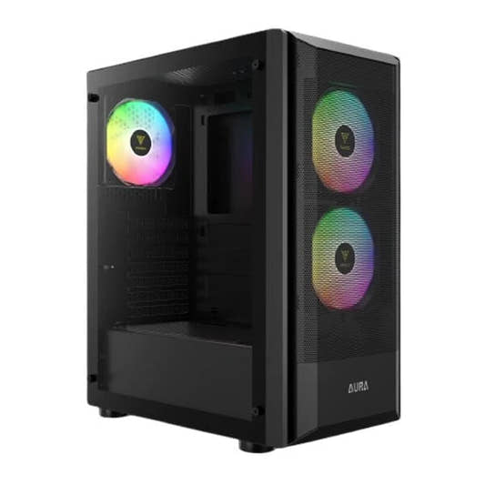 Gamdias Aura GC6 ARGB (ATX) Mid Tower Cabinet Black  Microcenter India