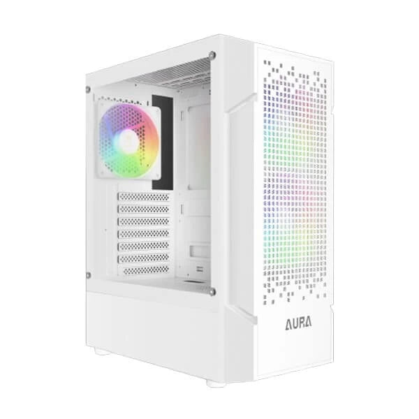 Gamdias Aura GC7 WH ARGB (ATX) Mid Tower Cabinet White  Microcenter India