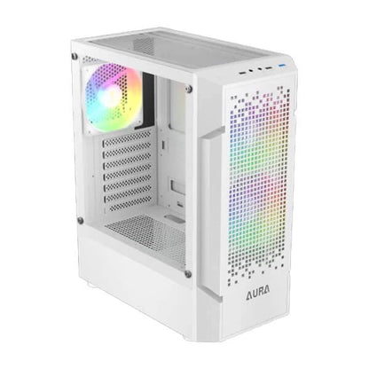Gamdias Aura GC7 WH ARGB (ATX) Mid Tower Cabinet White  Microcenter India