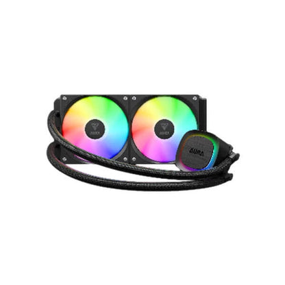 Gamdias Aura GL240 V2 ARGB 240mm CPU Liquid Cooler Black  Microcenter India