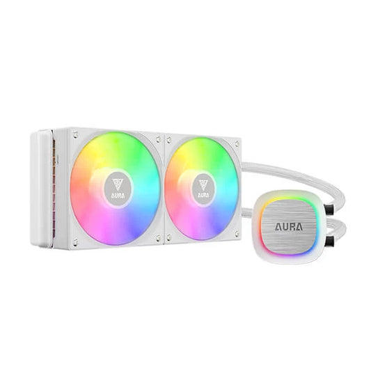 Gamdias Aura GL240 V2 WH ARGB CPU Liquid Cooler White