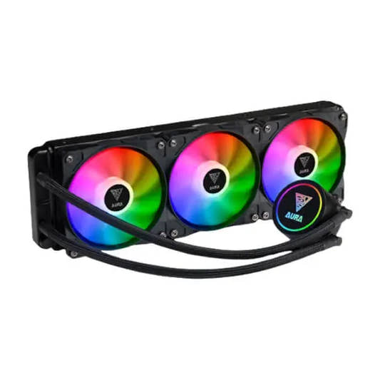 Gamdias AURA GL360 RGB CPU Liquid Cooler (Black)  Microcenter India