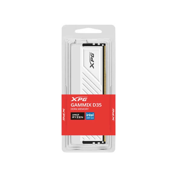 Adata XPG Gammix D35 32GB (32GBx1) DDR4 3600MHz Desktop RAM White  Microcenter India