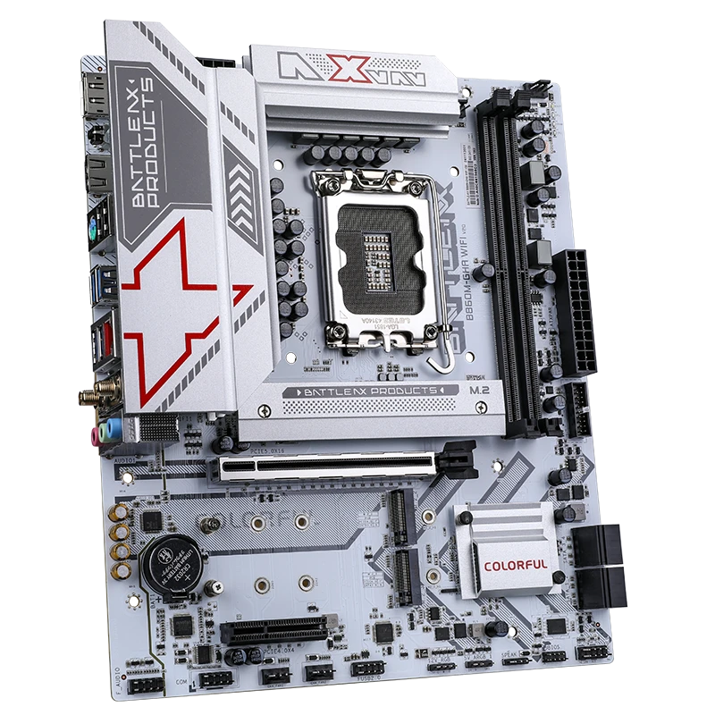 Colorful BATTLE-AX B860M-GHA WIFI V20 Motherboard,AM5 motherboard,DDR5 motherboard,Gaming motherboard,white motherboard,white wifi motherboard